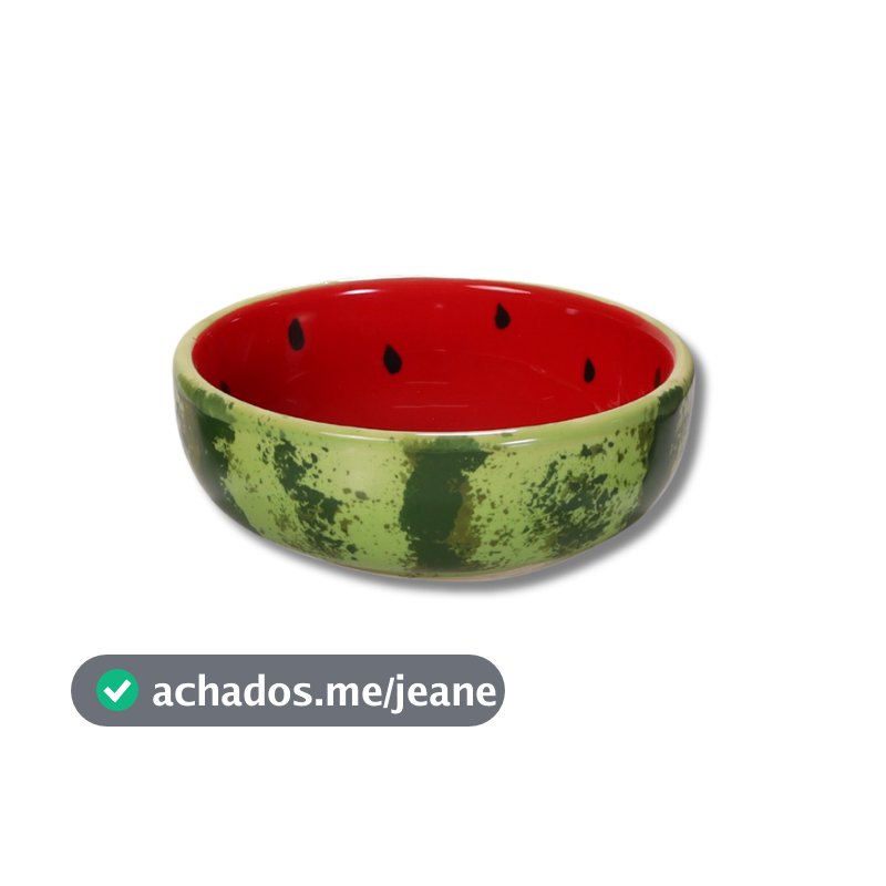 Bowl de Melancia Cumbuca De Porcelana Cerâmica Louça Vasilha