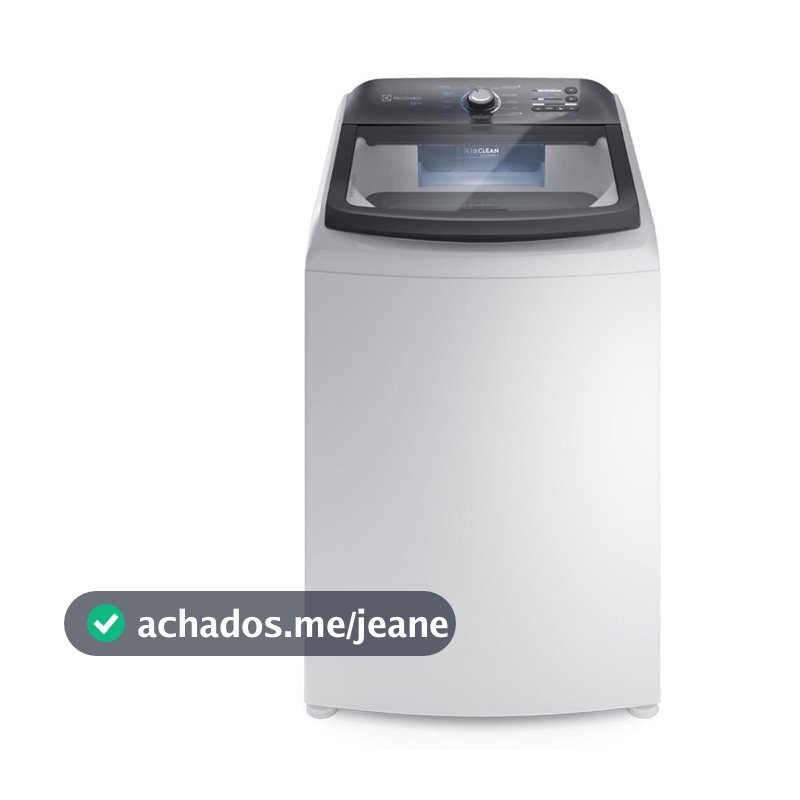 Lavadora de Roupas Efficient LEE18 18kg com Cesto Inox, Filtro de Fiapos e Tecnologia JetClean Electrolux