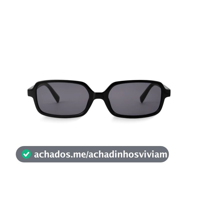 Óculos de Sol Retangular Ibiza Preto Clássico Retrô Unissex Proteção UV400 Elegantes Premium Moderno