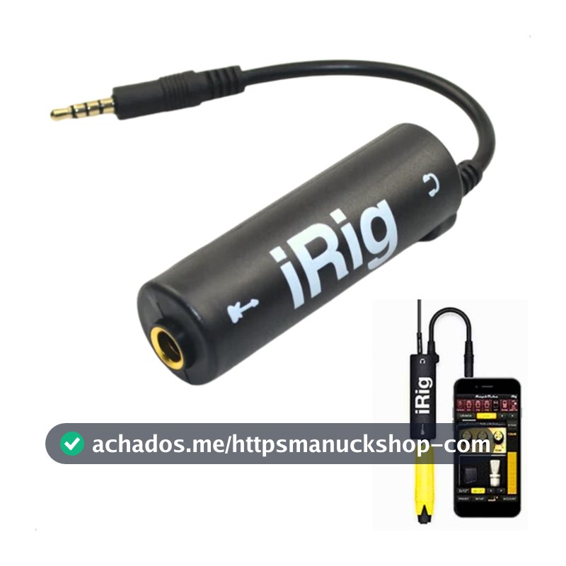 Interface De Áudio iRig P/ Instrumentos Celular Android Ios