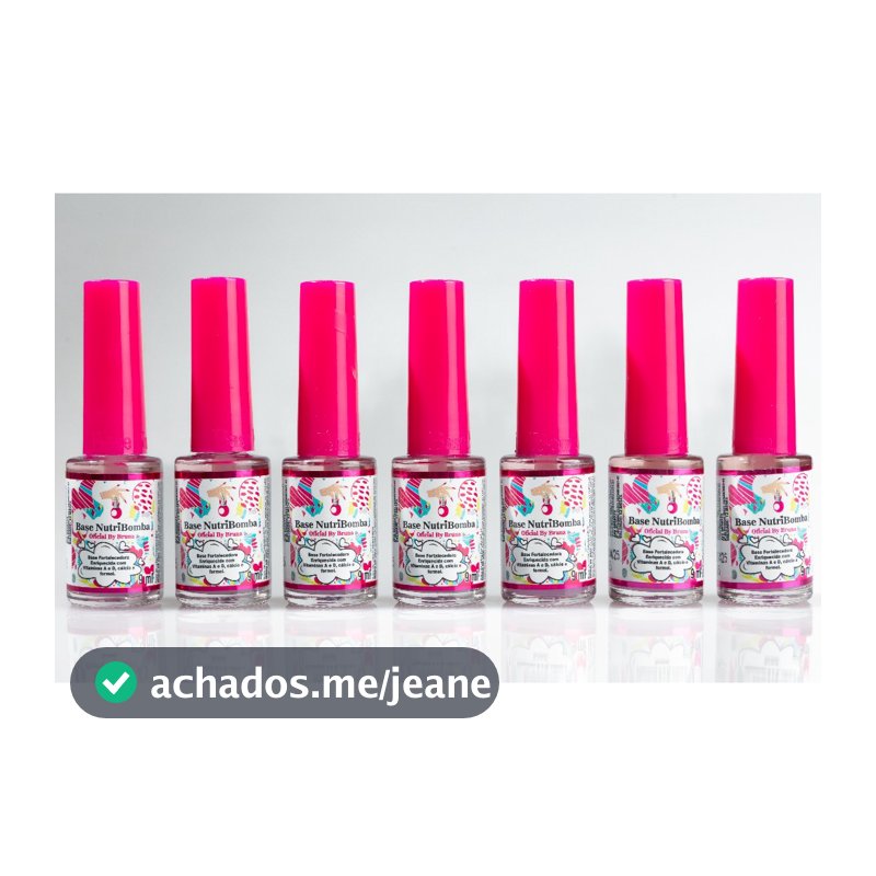 Fortalecedor De Unhas Nutribomba -  Kit 12 Bases