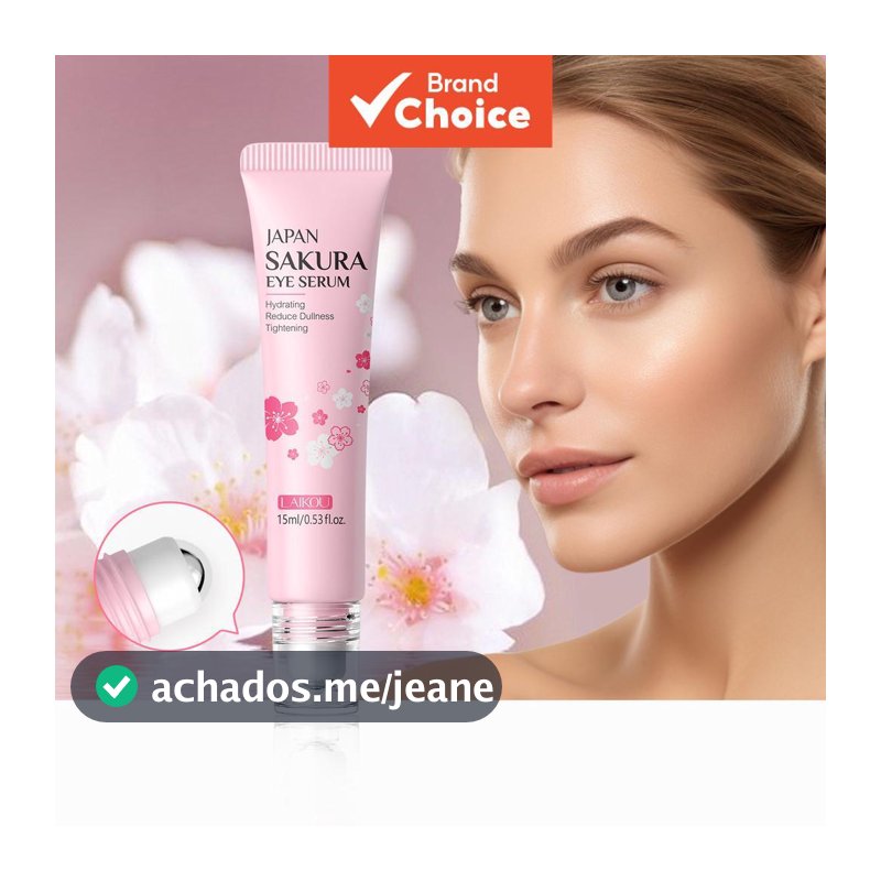 LAIKOU Japão para Olhos Sakura Remove Bolsas para Olhos Essência Fade Rugas Anti-Inchaço 15ml