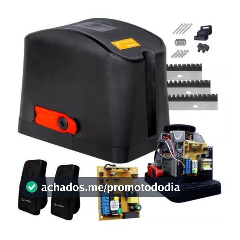 Kit Motor Para Portão Eletrônico Deslizante de Correr Garen DZ Casa 400 kilos