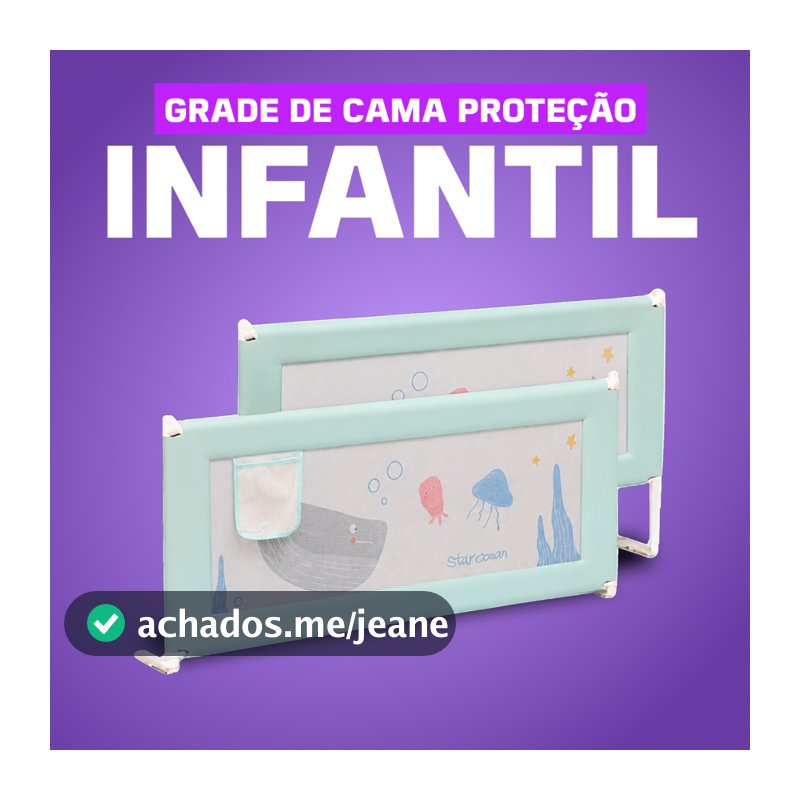 Grade de Cama para Proteção Infantil Idosos Bebê Articulável 1,5m 1,8m 2m