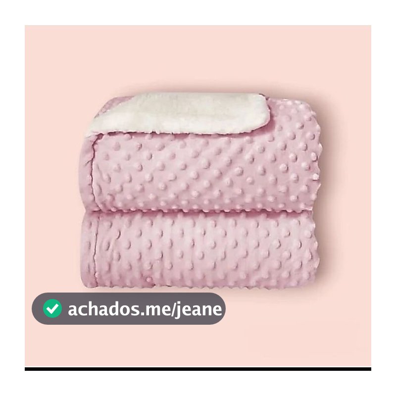 Cobertor Luxo Para Bebê Dupla Face Soft Bolha Com Sherpa