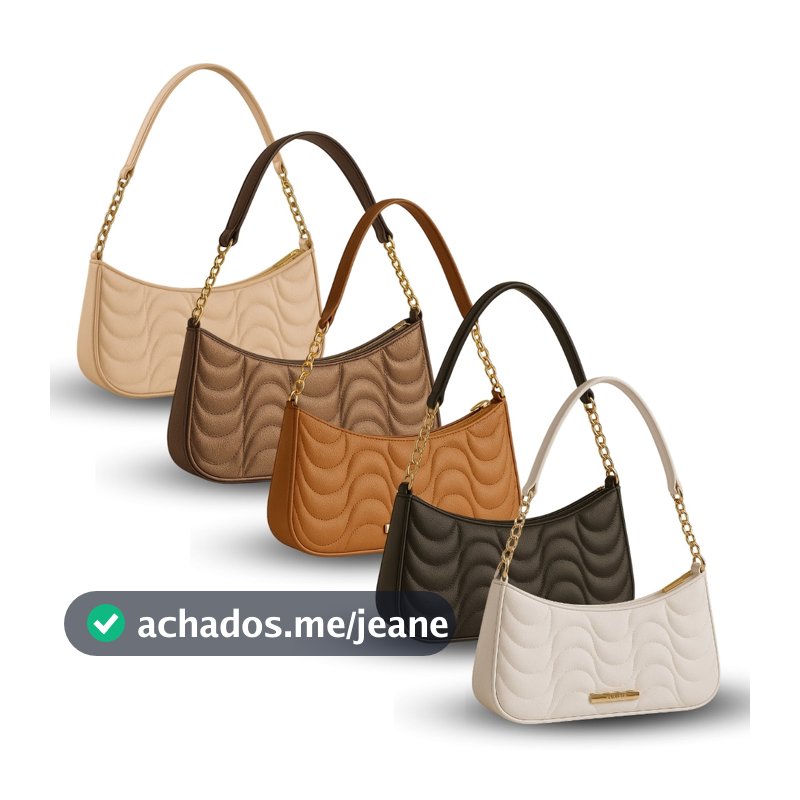 Bolsa Feminina Matelassê Meia Lua Pequena Estilo Baguete Chic e Versátil