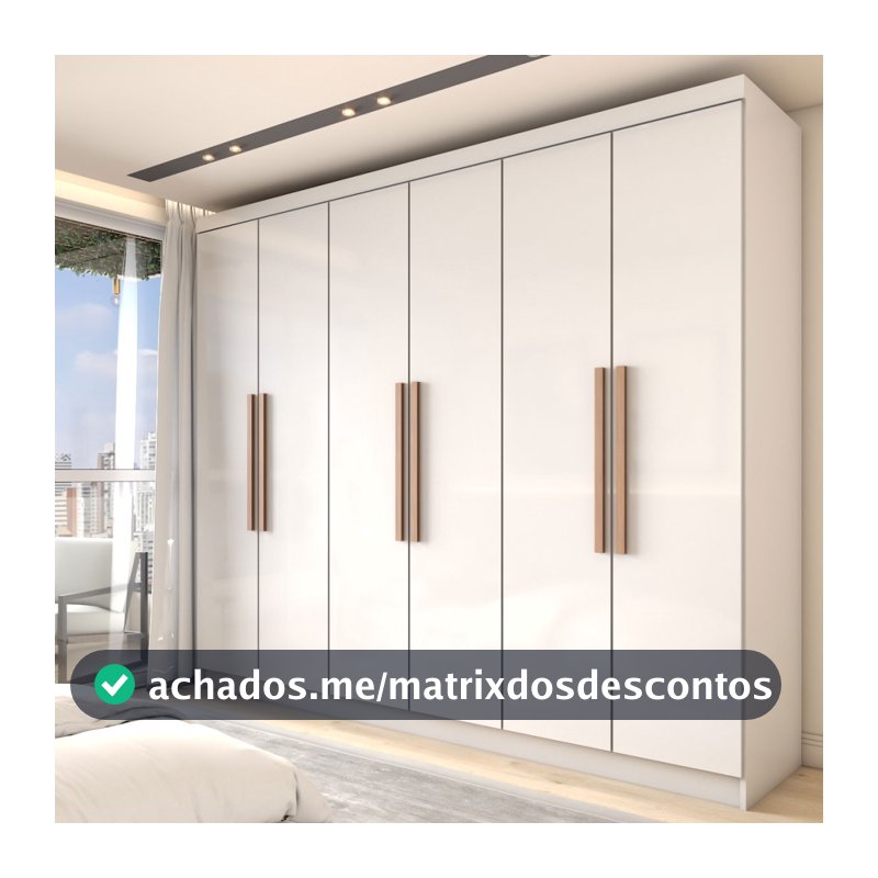 Guarda-Roupa Casal Odisseia 6 Portas 2 Gavetas