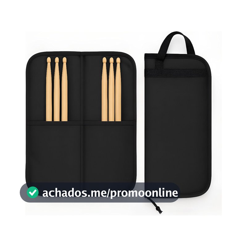 Porta Baquetas Sound 7  Case Compacto E Resistente