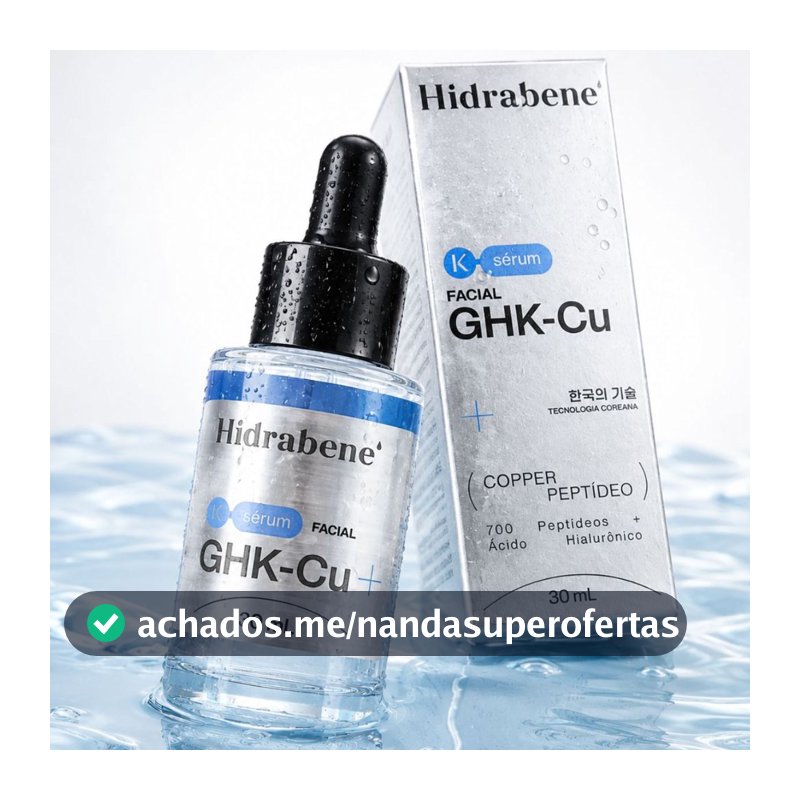 Hidrabene Sérum Facial GHK-Cu Peptídeo de Cobre – Firmeza e Densidade 700 Nano Peptídeos