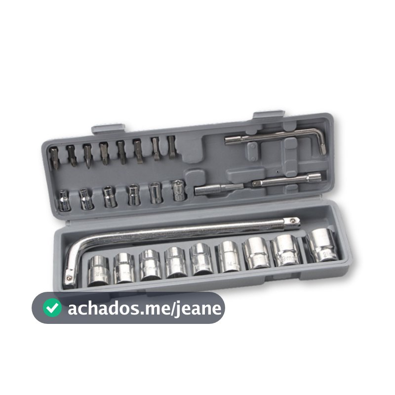 Kit de Ferramentas de Soquete Completo 27 Peças com Estojo Multifuncional