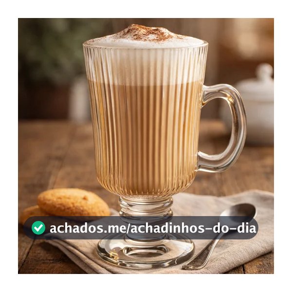 Jogo 6 Canecas Irish Para Cappuccino Café Graffiato Hauskraft 120ml