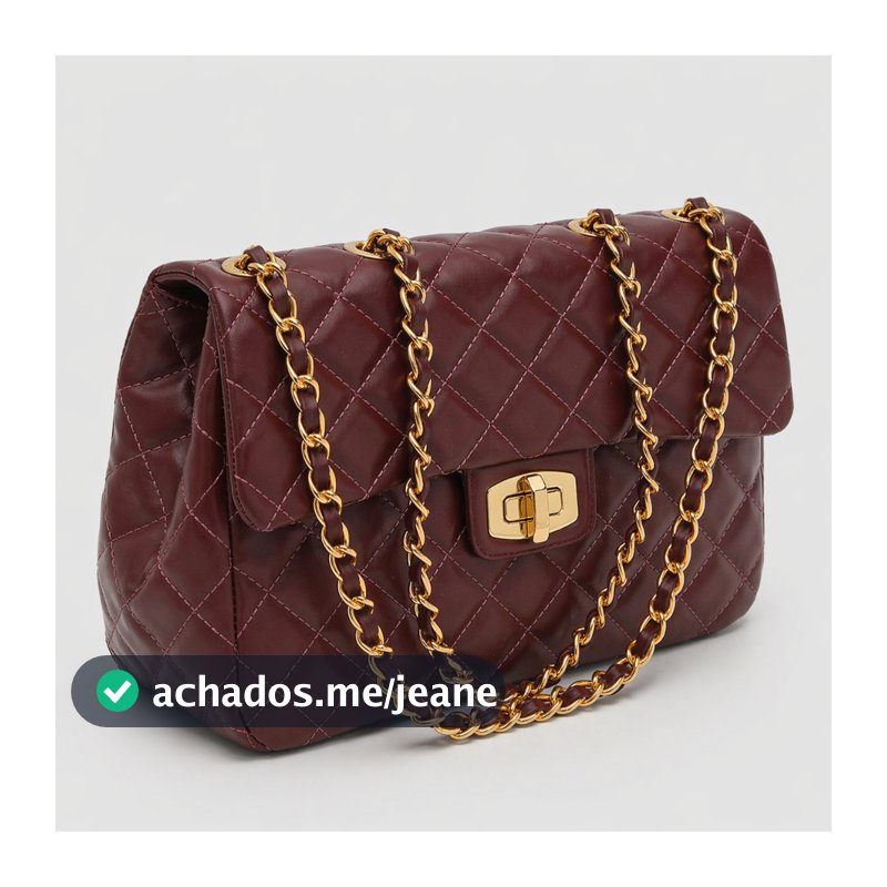 Bolsa Feminina Transversal Corrente Ombro Sling Bag Jumbo Matelassê Média Grande Lateral Tiracolo