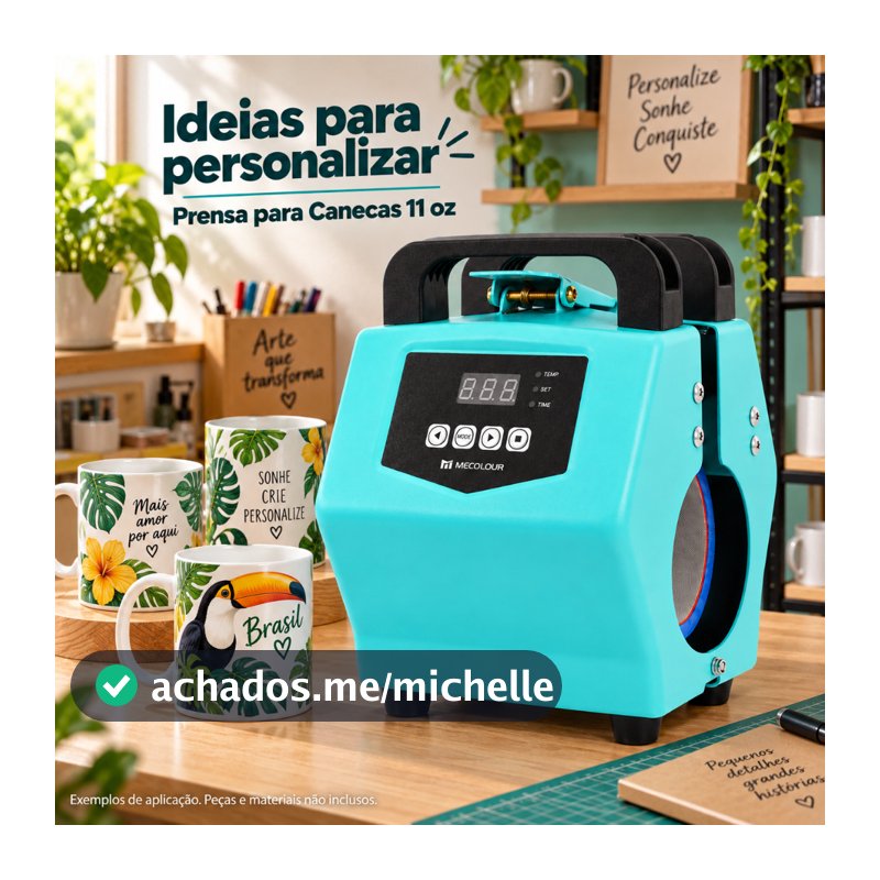 Prensa Térmica Canecas Sublimadora Transfer 11oz Portátil Prensa Térmica Canecas