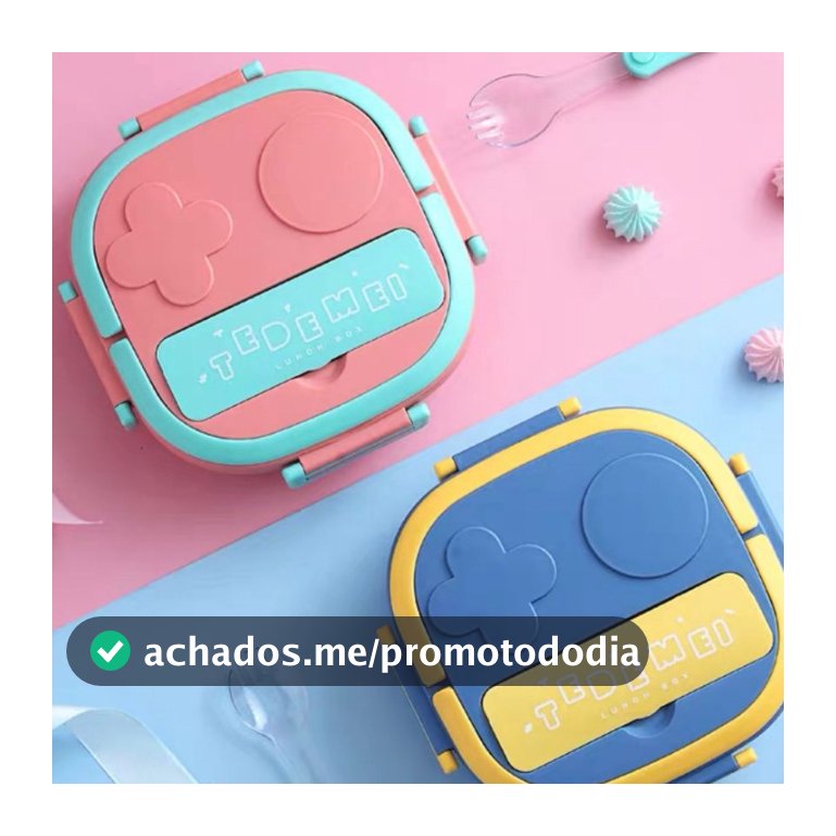Marmita Lancheira Infantil Térmica Nova Escolar Portátil Recipiente Para Comida