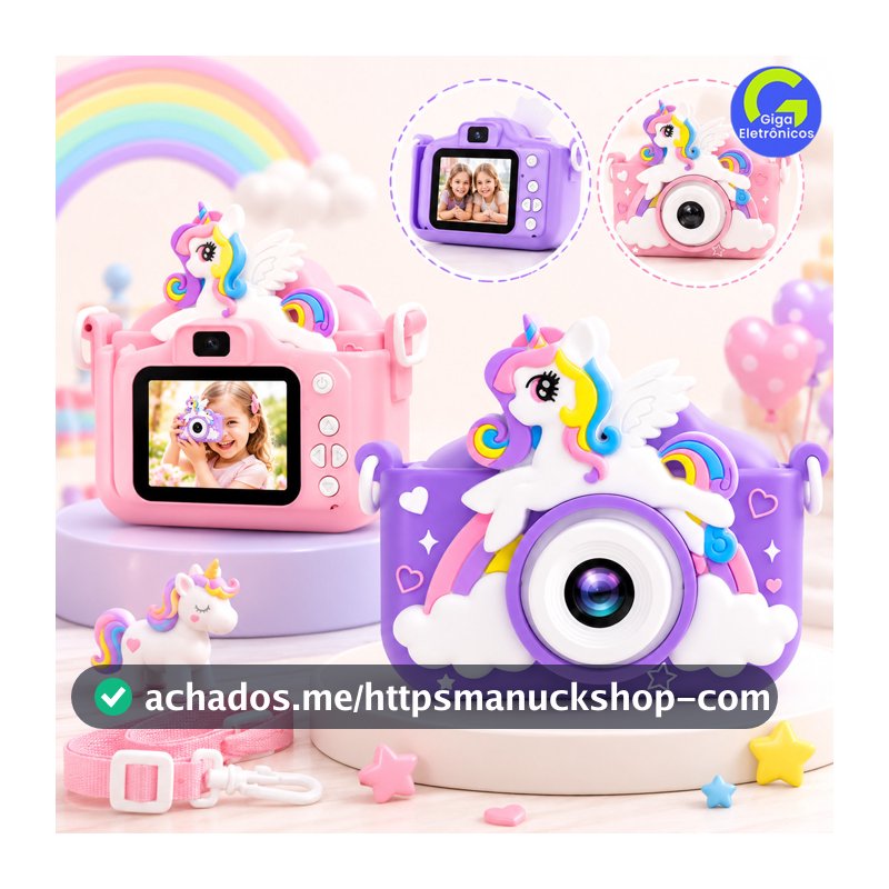 Câmera Digital Infantil, Filmadora Infantil, Tira Fotos e Grava Vídeos, Tira Foto de Verdade