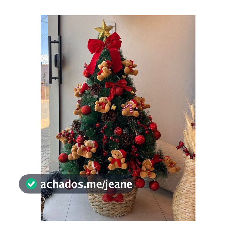 Saia Árvore Natal Taboa Artesanal Rústico G