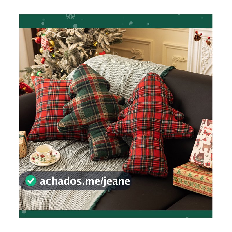 Travesseiro em forma de árvore de natal-sofá cama travesseiro-tema decoração quarto sala de estar decoração de natal