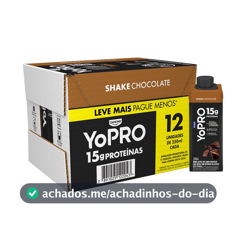 YoPRO Chocolate 15g de proteínas 250ml - 12 unidades