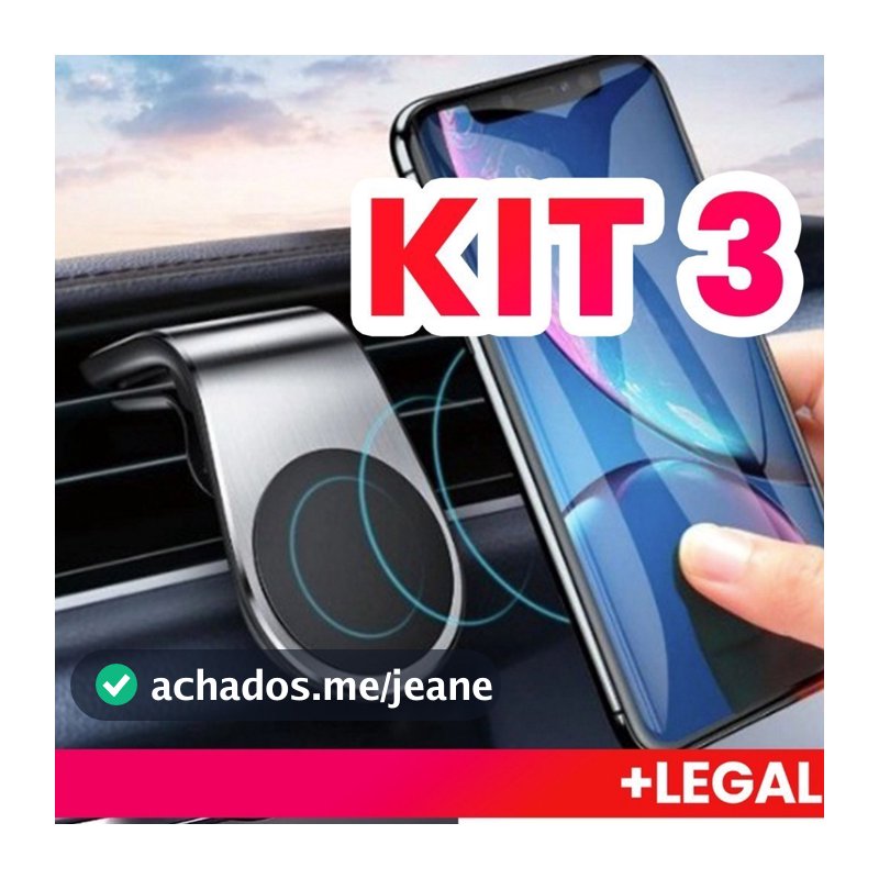 Suporte Automotivo Celular Magnético Imã 360° Carro Veicular porta-telefone celular de carro