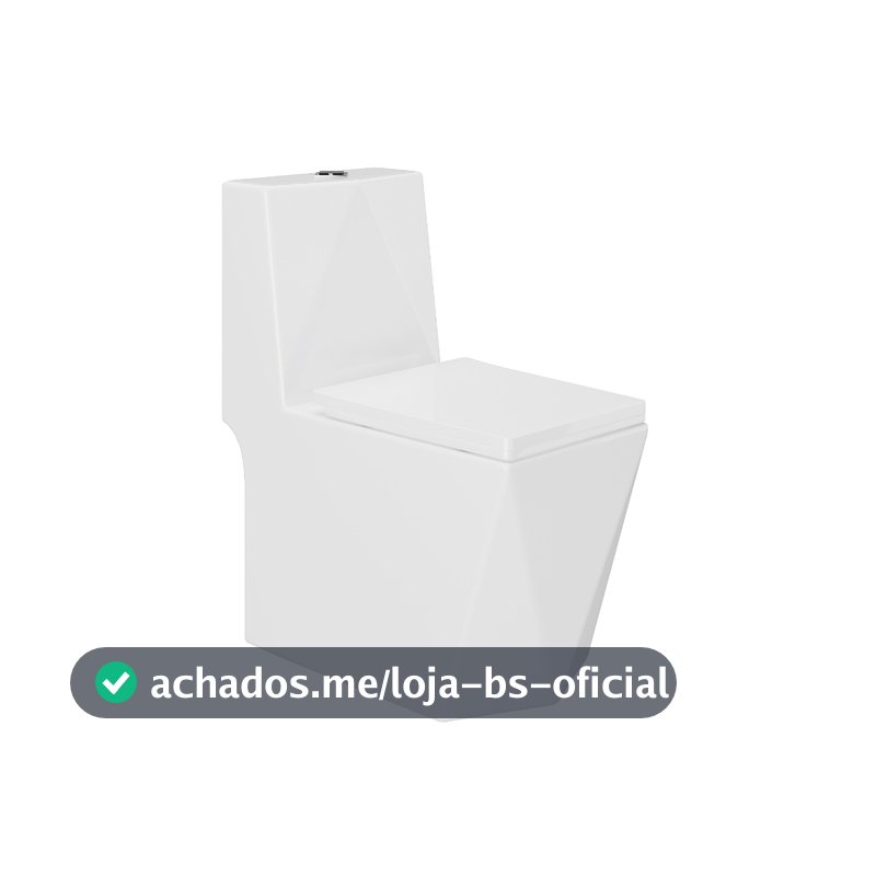Vaso Sanitário Monobloco Cerâmica Modelo Diamante - VAB0005 Tubrax