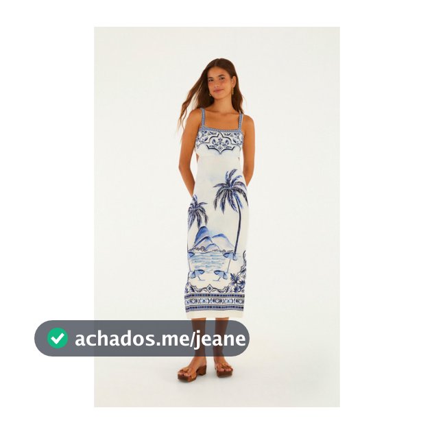 VESTIDO MIDI CIDADE MARAVILHA FARM