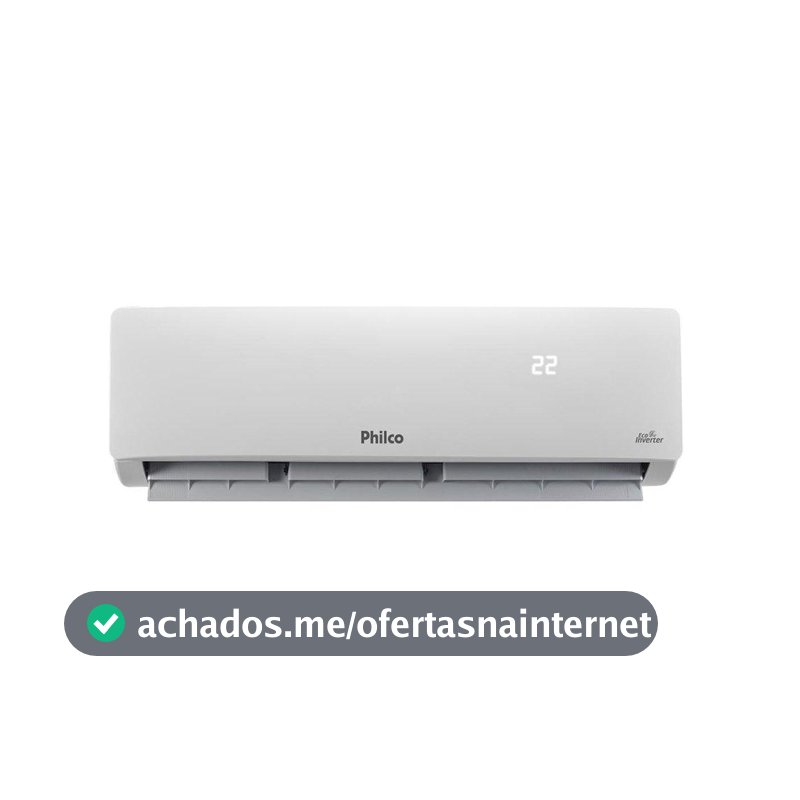 Ar Condicionado Philco 12000 BTUs Philco PAC12FC -Split, Eco Inverter, Frio, Interno+Externo, 220V