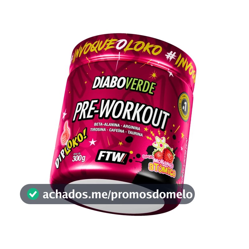 Pré Treino Diabo Verde Pre-Workout 300g - FTW