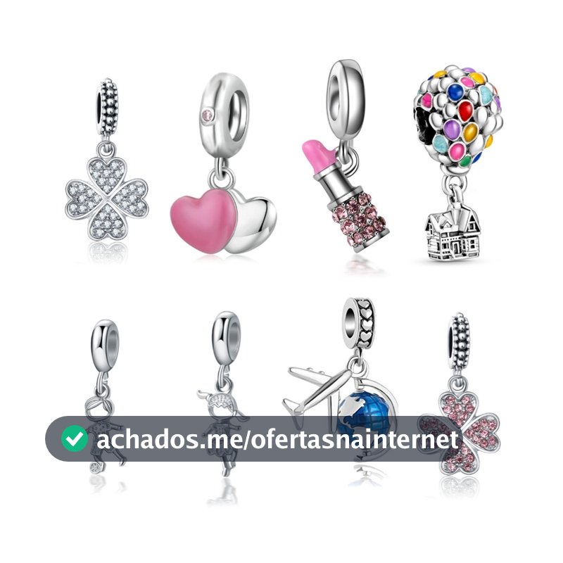 Berloque Amuletos De Prata 925 Trevo Tartaruga Marinha Cereja Acessórios Bracelete Contas Amantes Diamante Inlaid