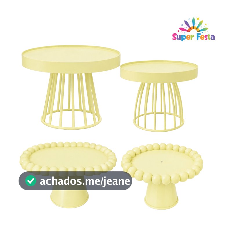 KIT COM 4 PEÇAS,  PORTA DOCES + BOLEIRA ROMA, festas e decorações