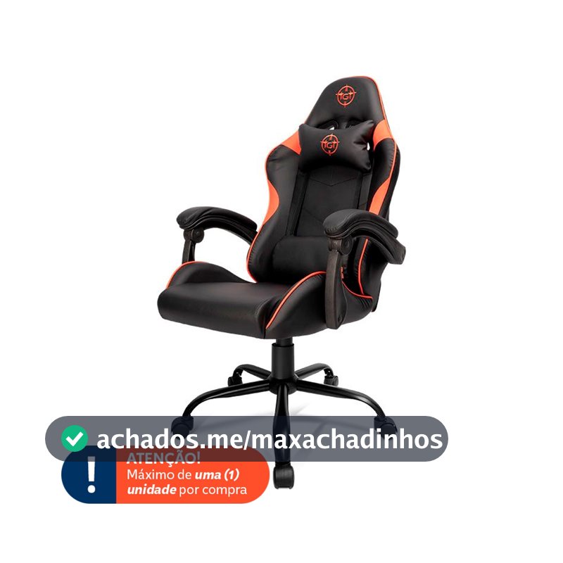 Cadeira Gamer TGT Heron TC3, Preto e Vermelho, TGT-HRTC3-BLRD