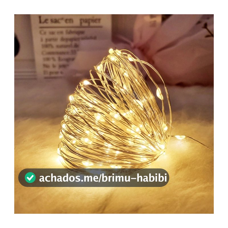 Fio De Fada De 2M Com Luzes De Fadas Led Para Decoração De Casa E Festa De Natal