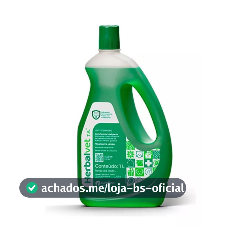 Desinfetante Herbal Vet Bactericida Concentrado 1L Herbalvet