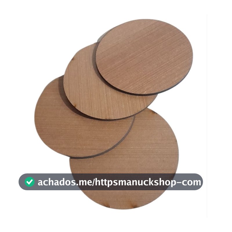 Kit 2 Porta Copo Bolacha 10,5 cm Descanso Copo, Souplast, Decoração MDF