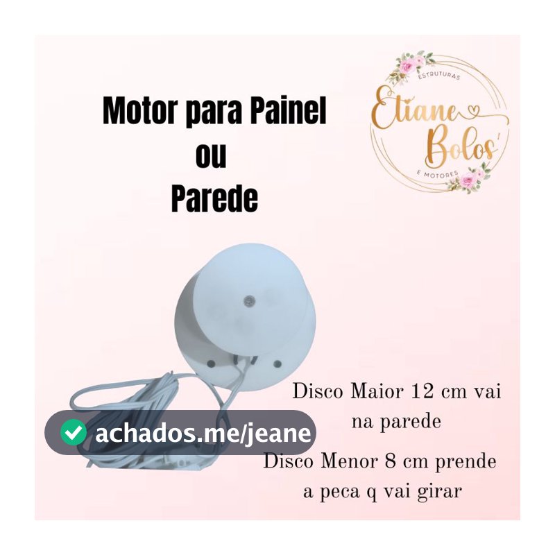 Motor giratório para painel/parede