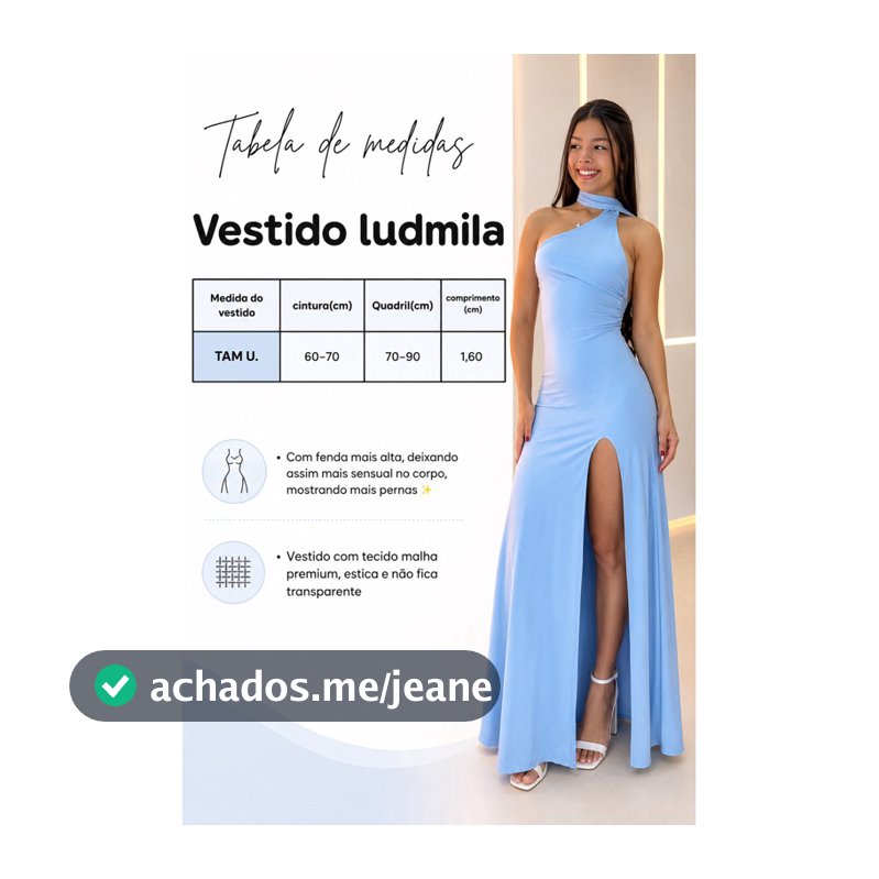 vestido longo feminino ludmila amarração no pescoço cores diversas fenda redonda longo