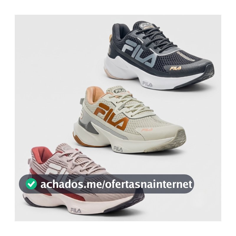 Tênis Fila Recovery Feminino Esportivo Corrida Original Nota Fiscal Garantia de Fábrica