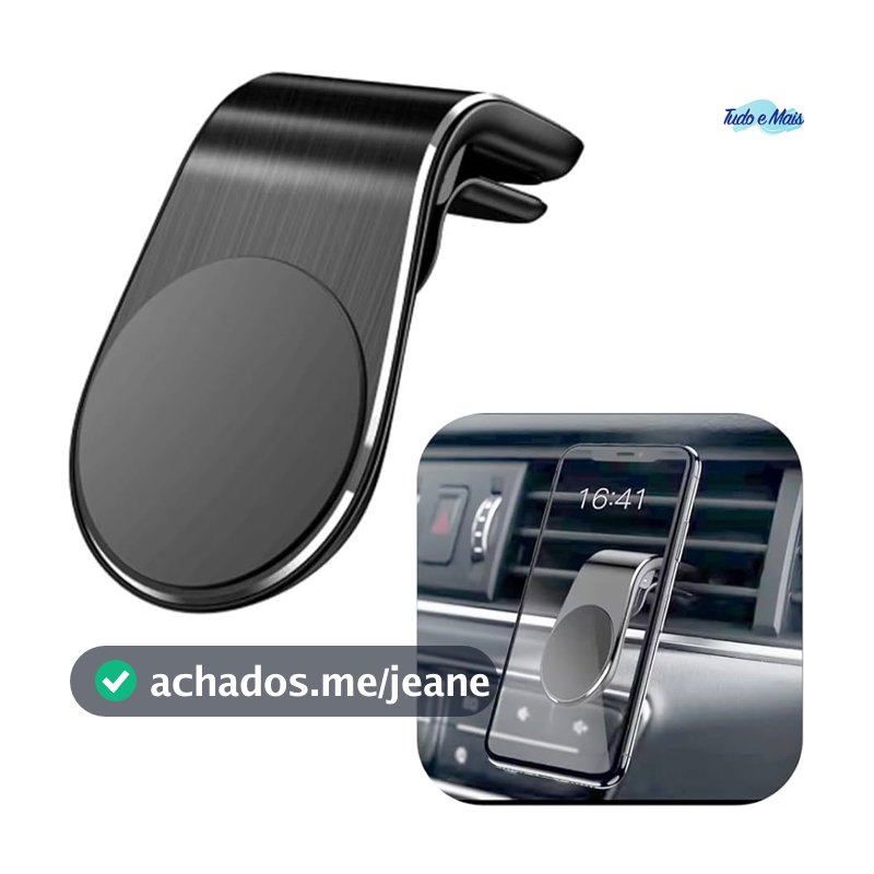 Suporte Veicular Magnético para Celular com Imã Forte e Instalação Rápida