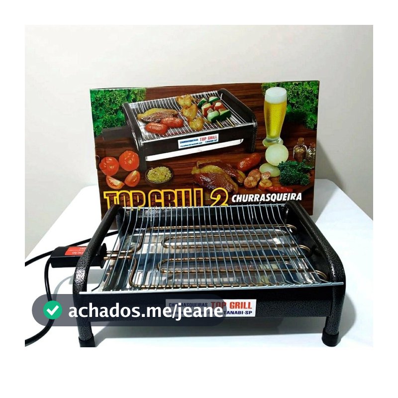 Churrasqueira Elétrica Top Rizzogrill 2 - 127V E 220V Portátil Versátil Não faz Fumaça Facil de Limpar