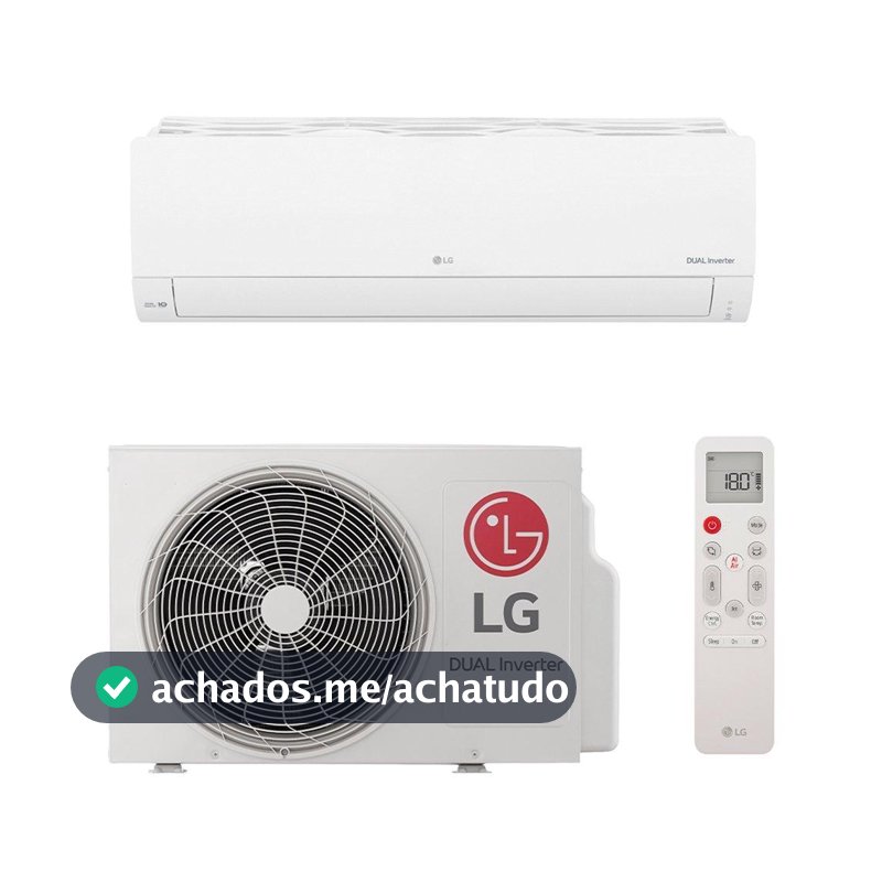 Ar Condicionado Split 9000 BTUs LG S3NQ09AAQAC - Frio Dual Inverter Compact