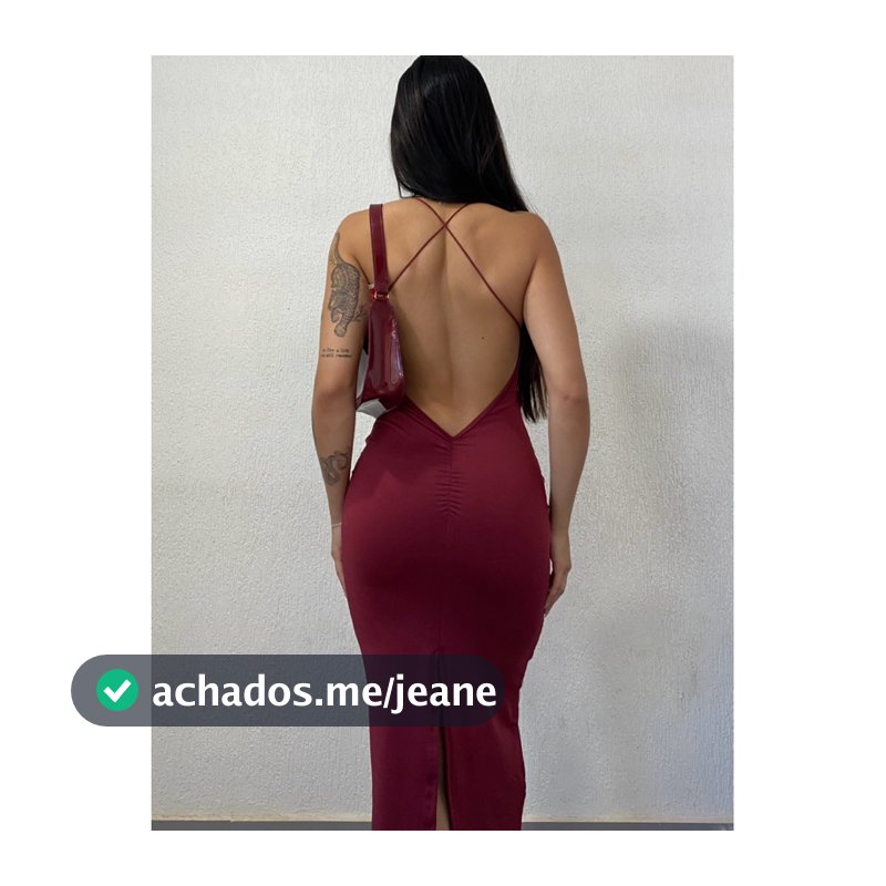 Vestido Longo Costas Nua Daniely