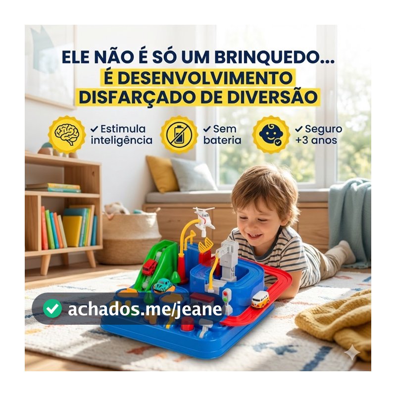 Pista de Carrinho Educativa para Bebê Brinquedo Pedagógico Interativo brinquedo educativo para bebê