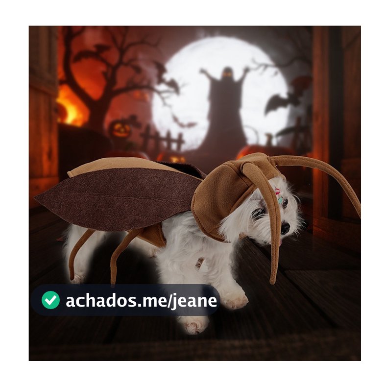 Fantasia para animais de estimação Fantasia engraçada de Halloween/fantasia de barata para cachorro e gato