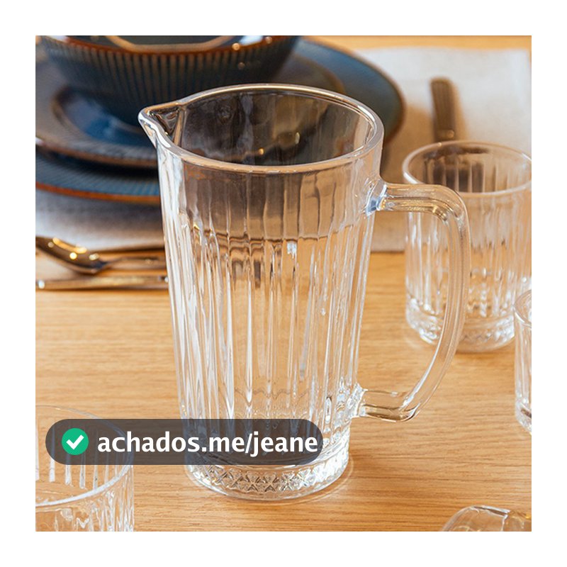 Jarra Deli Diamond de Vidro 750 mL - Wolff - Linea
