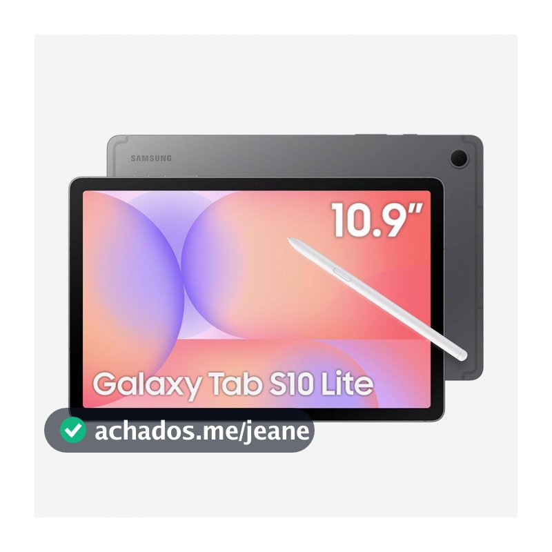 Tablet Samsung S10 Lite X400 128gb 6ram wifi 10.9” Grafite + caneta - Original Lacrado + NF