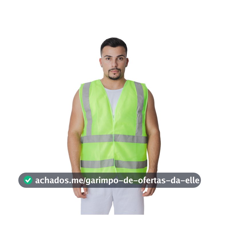 Colete Segurança Refletivo Blusão Sinalização Fluorescente