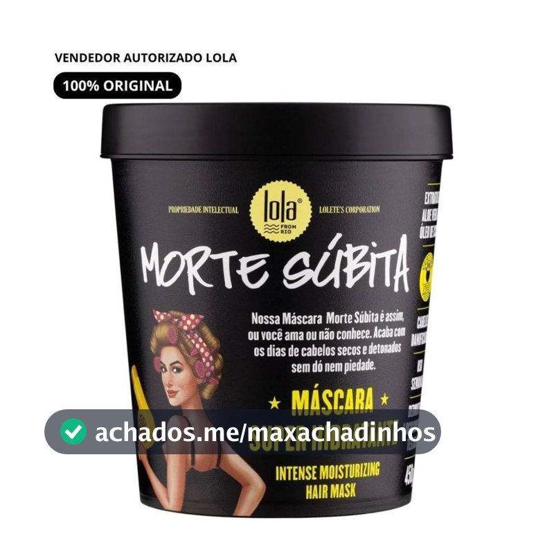 Máscara Tratamento Morte Subita 450g - Lola  Cosmetics