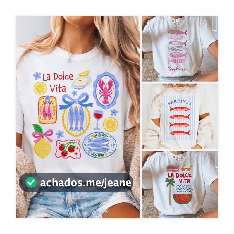 Blusa Feminina Estilosa Estampa Vintage Camiseta T-shirt Branca Básica Verão