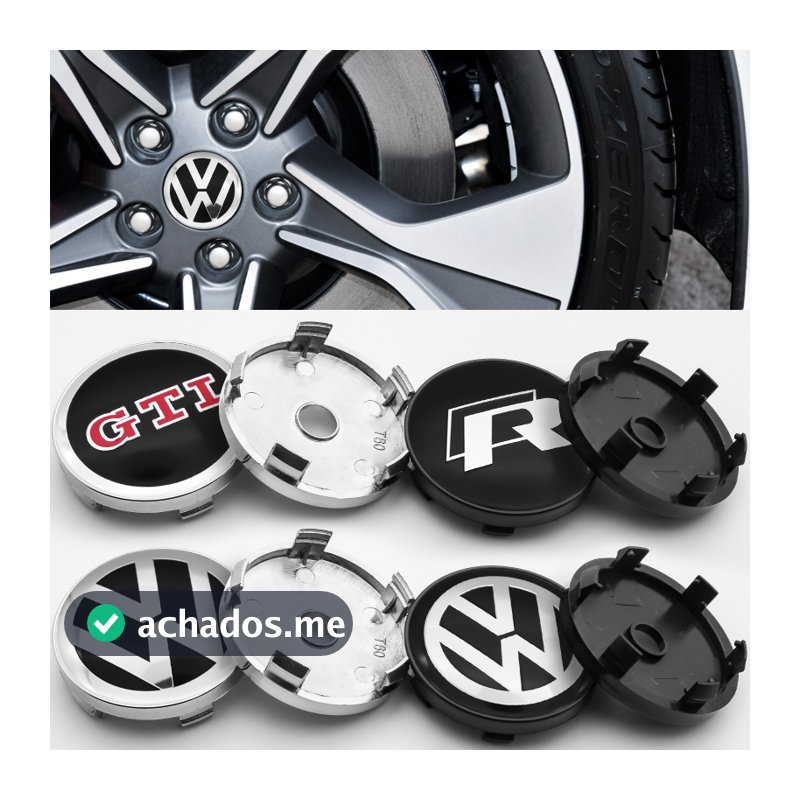 Volkswagen 4pcs 60mm Carro Modificação Hub Capa Centro Para BORA Golf Polo Passat Sagitar Santana Lavida Lamando Tharu Acessórios Carros