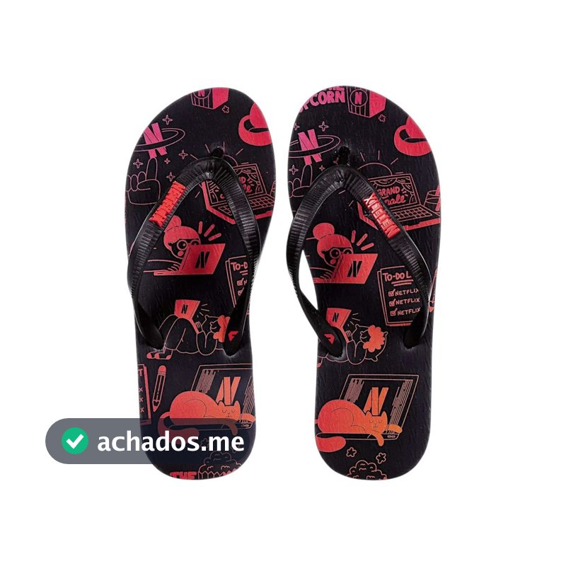 Chinelo Coca Cola Netflix Monochill Unissex
