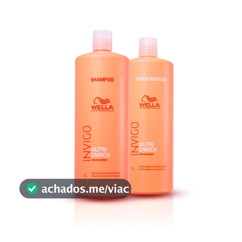 Kit Shampoo e Condicionador 1L Nutri Enrich - Wella